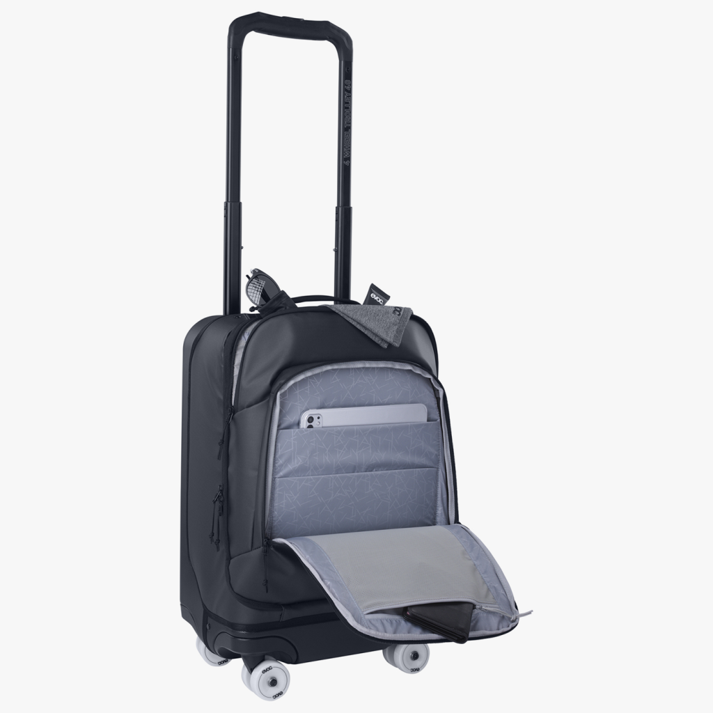 Evoc 4-Wheel Trolley 40L in SCHWARZ