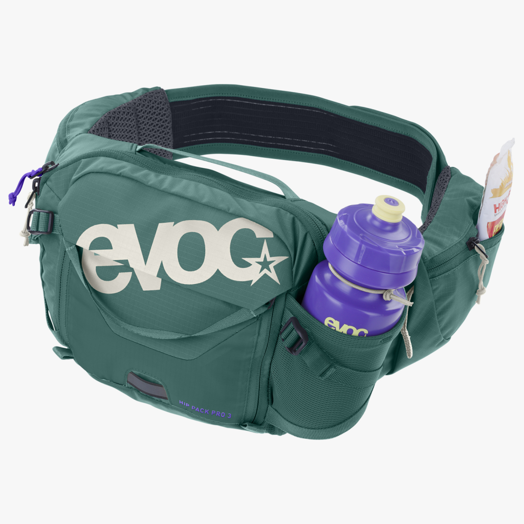 Evoc Hip Pack Pro 3L + 1,5L Bladder Hüfttasche in GRÜN
