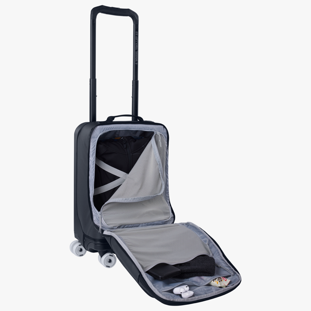 Evoc 4-Wheel Trolley 40L in SCHWARZ