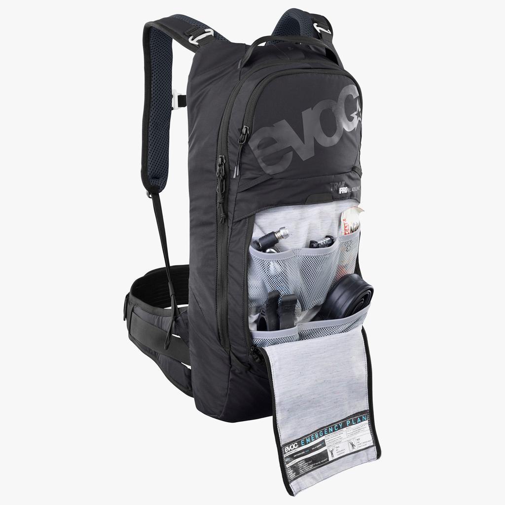 Evoc Trail Pro 10L Blackline Protektoren-Rucksack in SCHWARZ