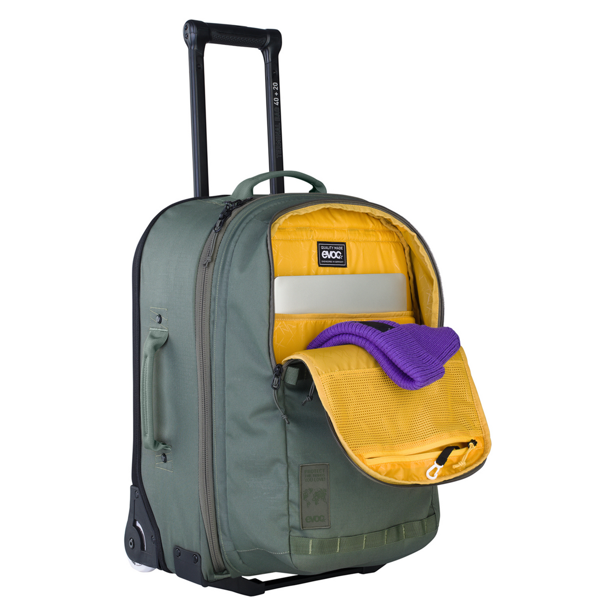 Evoc Terminal Bag 40+20L Rollkoffer in GRÜN