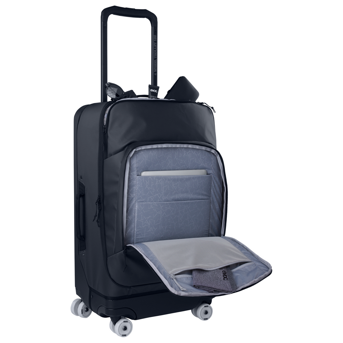 Evoc 4-Wheel Trolley 100L Rollkoffer in SCHWARZ