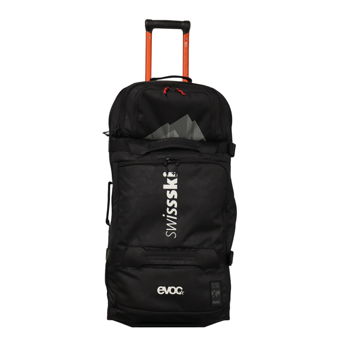 Evoc World Traveller Swiss Ski 125L Rollkoffer in SCHWARZ