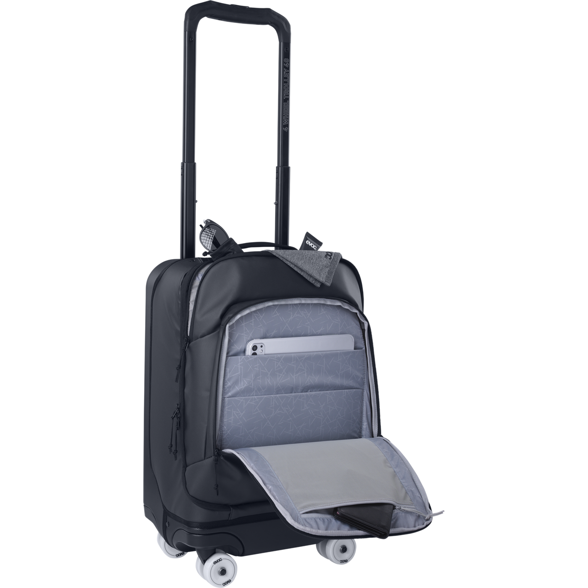 Evoc 4-Wheel Trolley 40L Ironman Rollkoffer in SCHWARZ