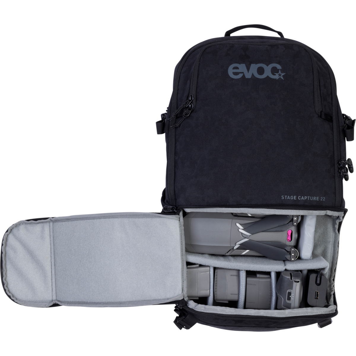 Evoc Stage Capture 22L Fotorucksack in SCHWARZ