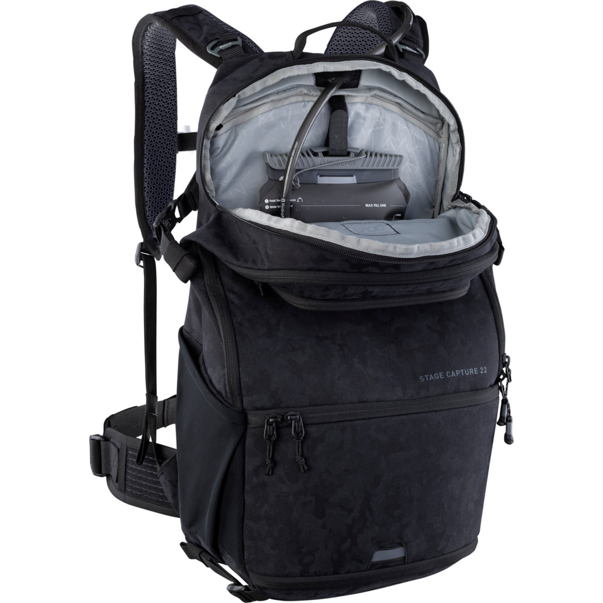 Evoc Stage Capture 22L Fotorucksack in SCHWARZ