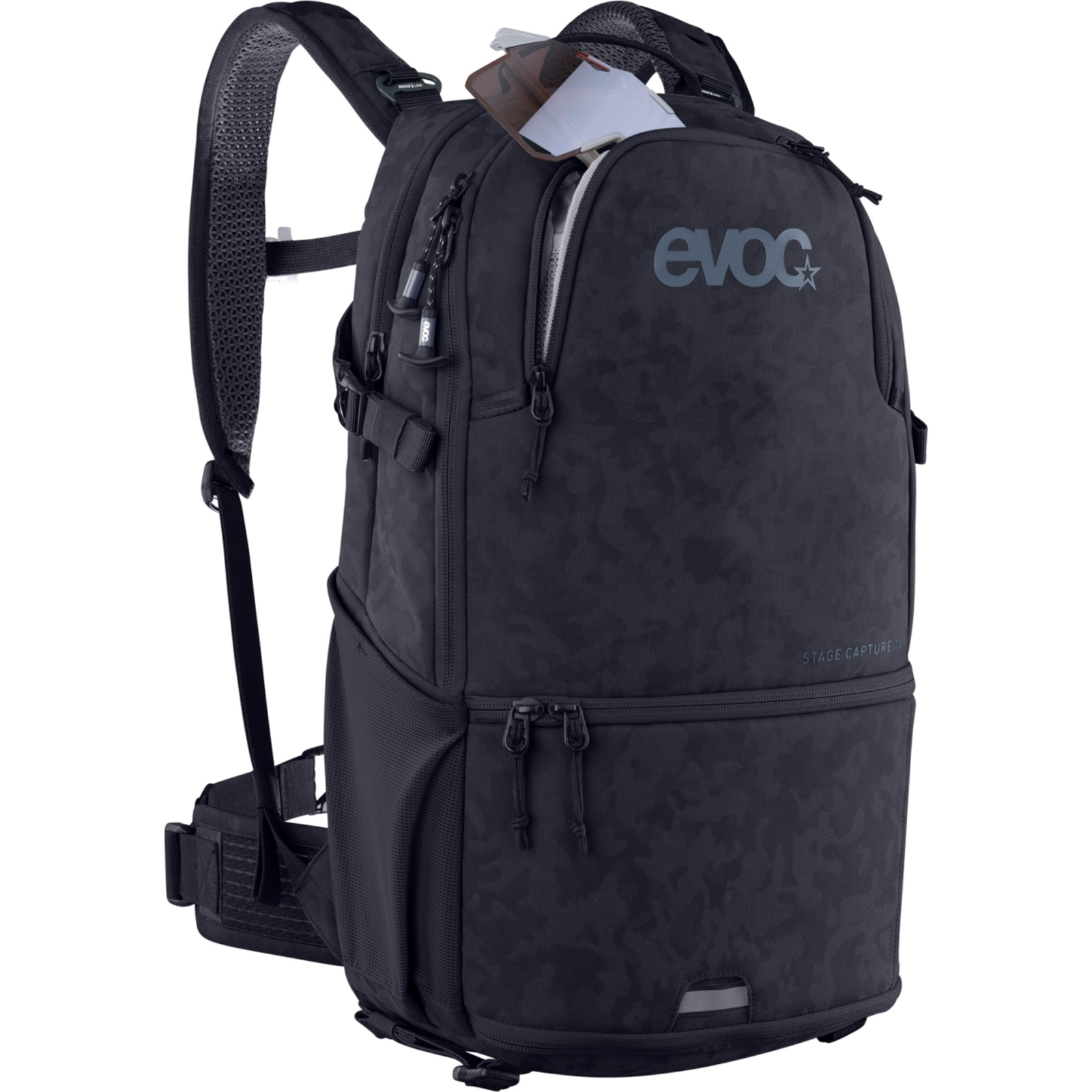 Evoc Stage Capture 16L Fotorucksack in SCHWARZ