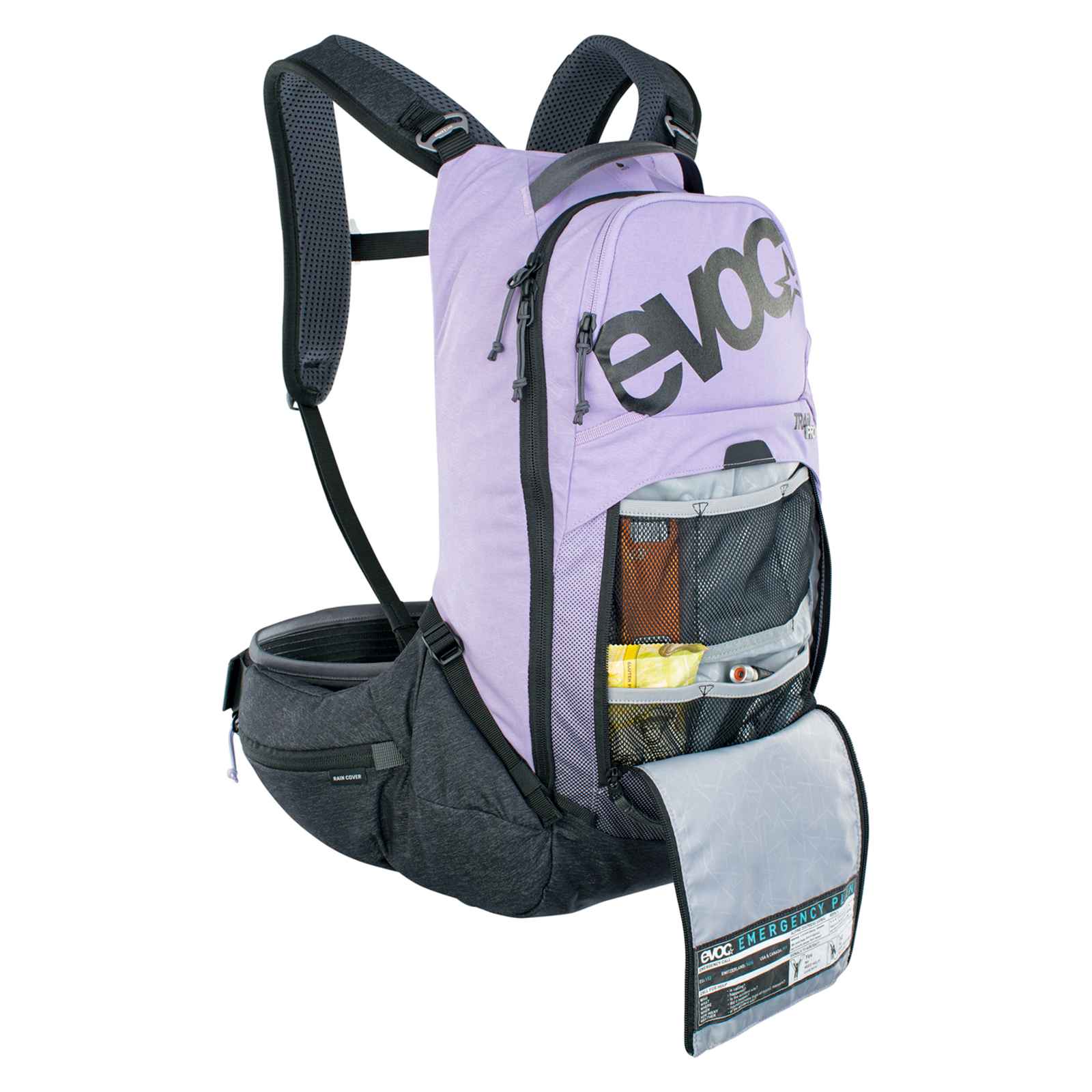 Evoc Trail Pro 16L Protektoren-Rucksack in VIOLETT