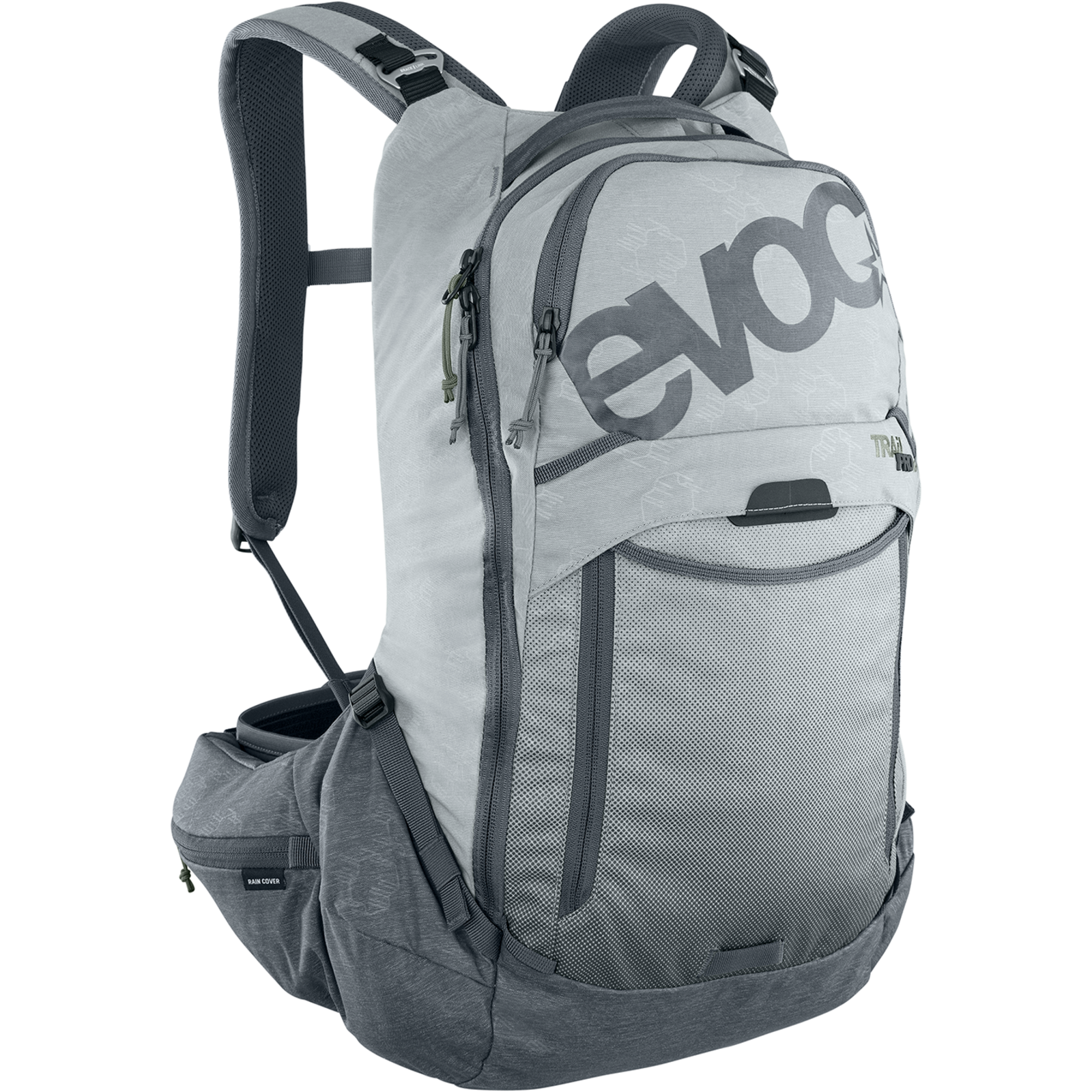 wanderrucksack evoc Trail Pro 16L Protektoren-Rucksack stone/carbon grey