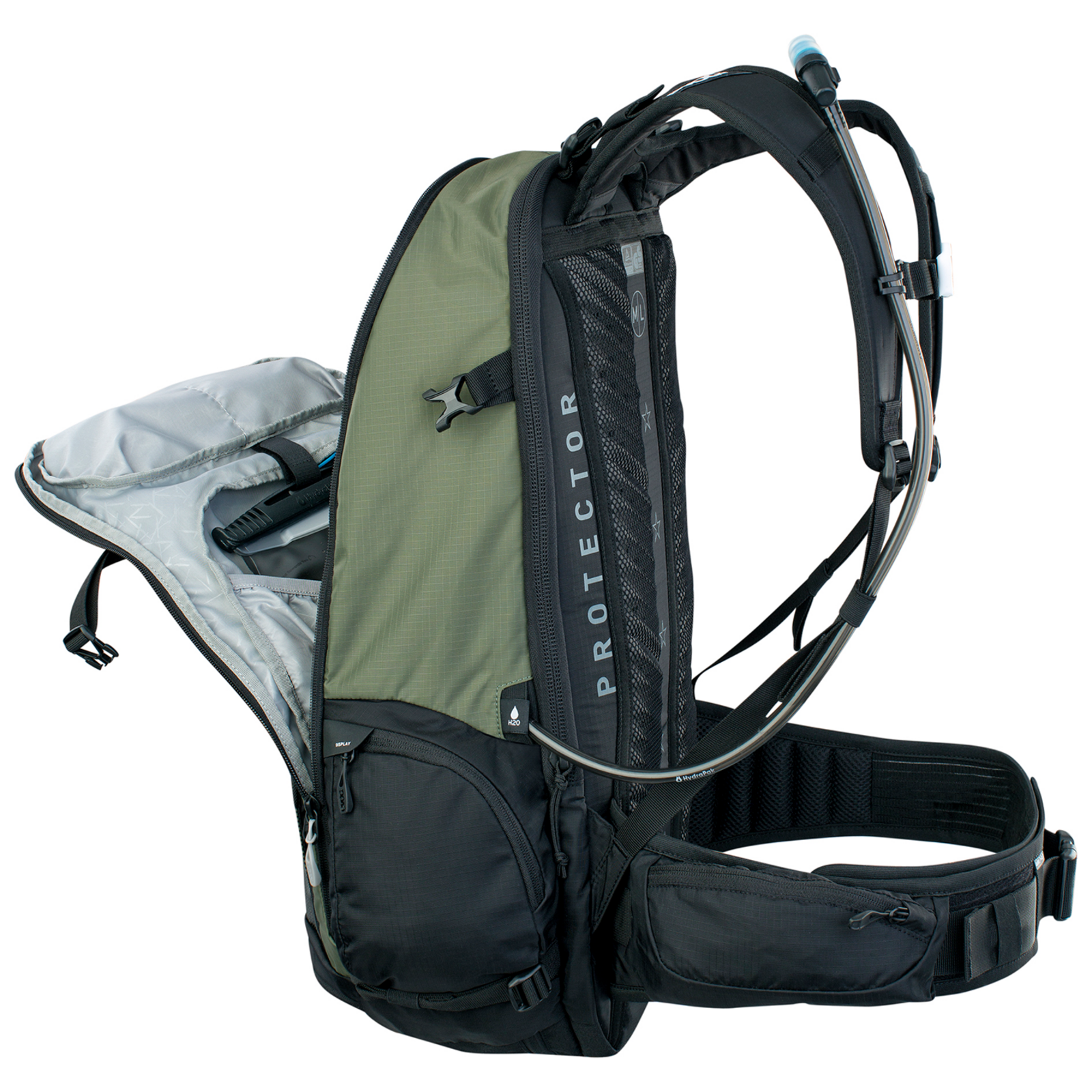 Evoc FR Tour E-Ride 30L Protektoren-Rucksack in GRÜN