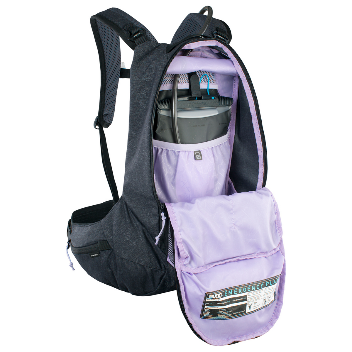Evoc Trail Pro SF 12L Protektoren-Rucksack in GRAU