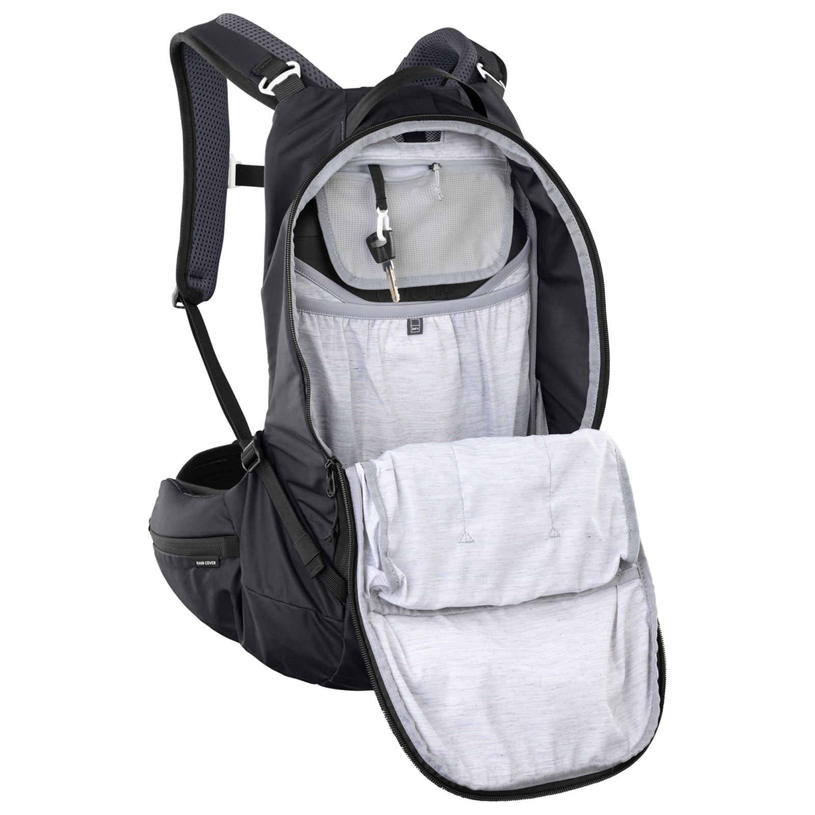 Evoc Trail Pro 16L Blackline Protektoren-Rucksack in SCHWARZ