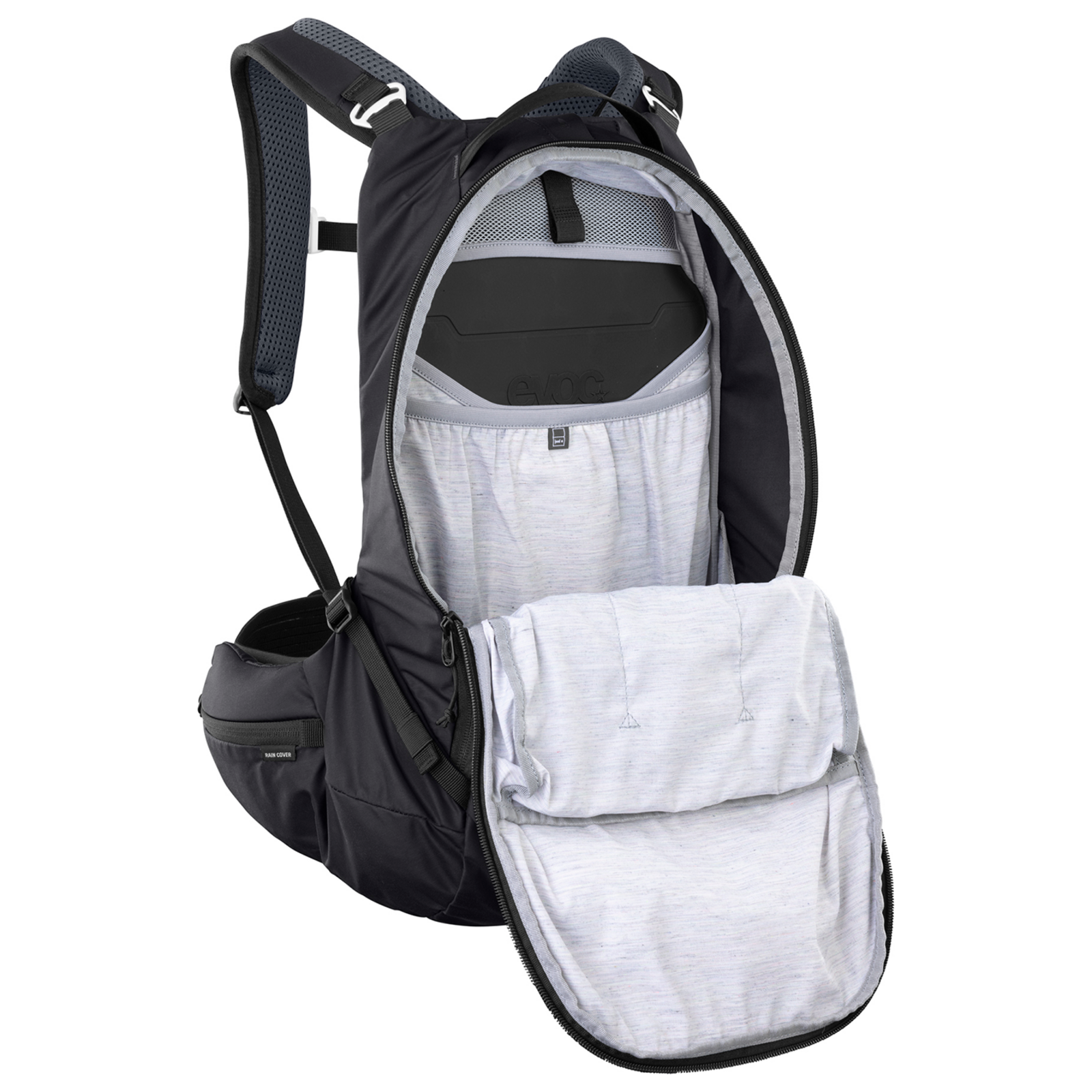 Evoc Trail Pro 16L Blackline Protektoren-Rucksack in SCHWARZ