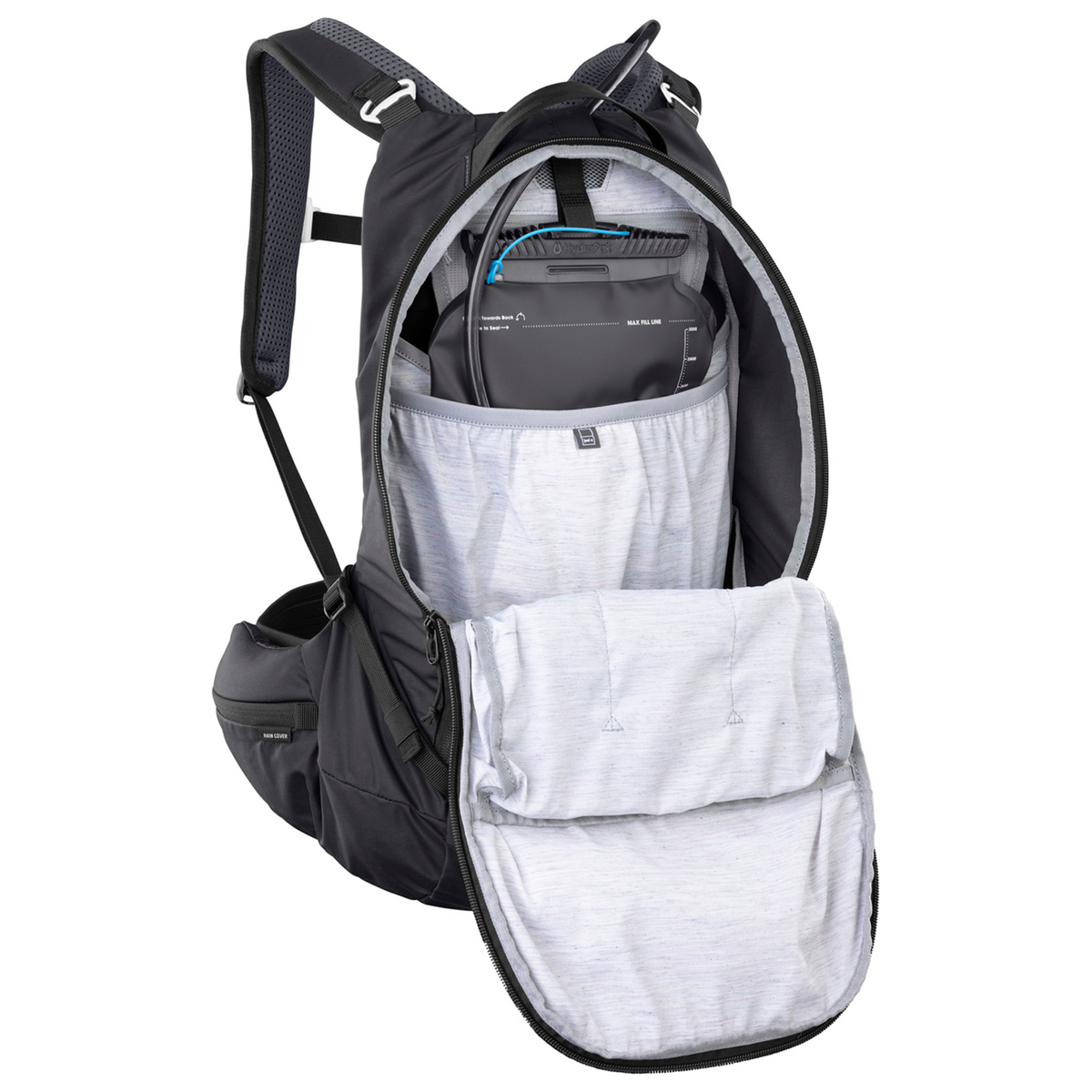 Evoc Trail Pro 16L Blackline Protektoren-Rucksack in SCHWARZ