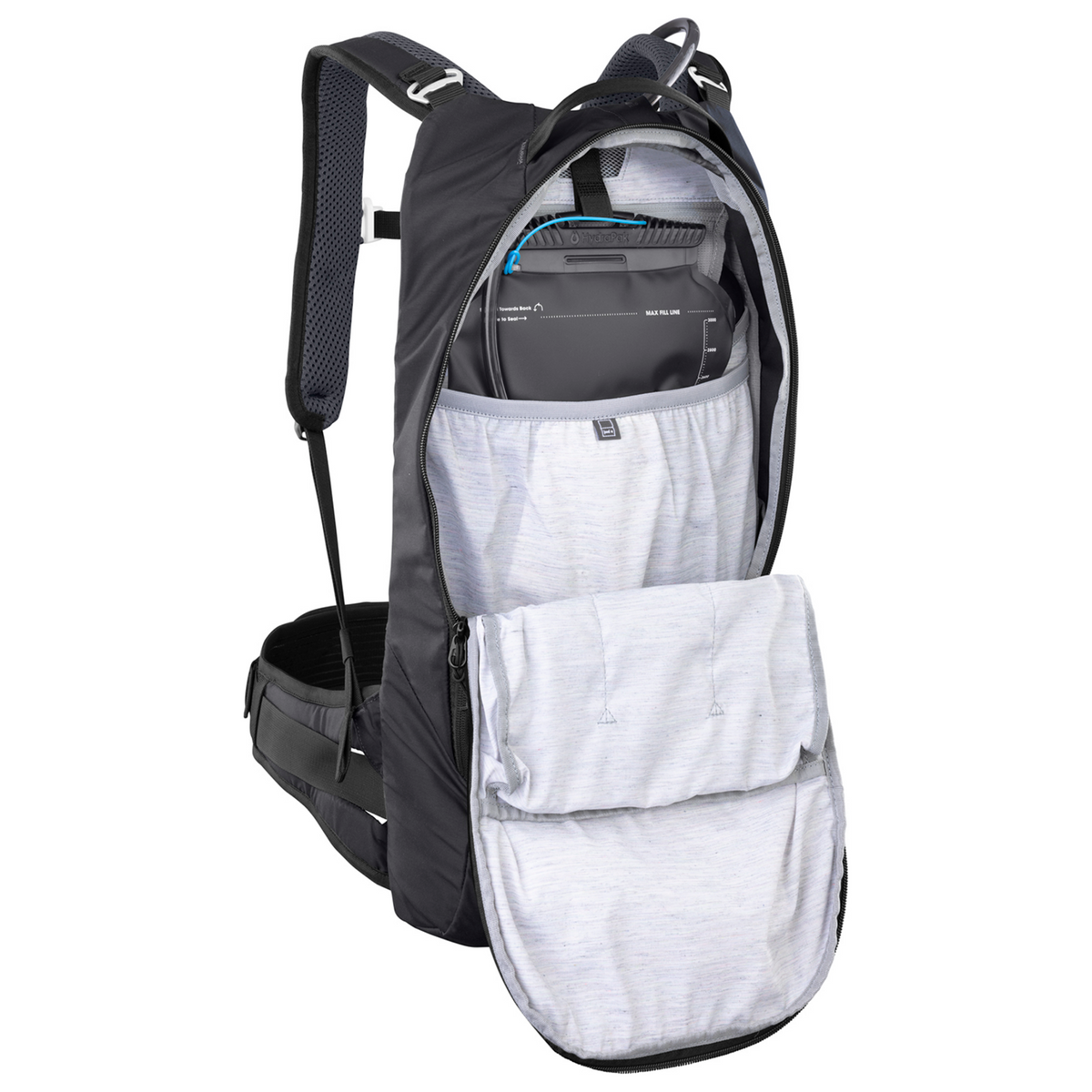 Evoc Trail Pro 10L Blackline Protektoren-Rucksack in SCHWARZ