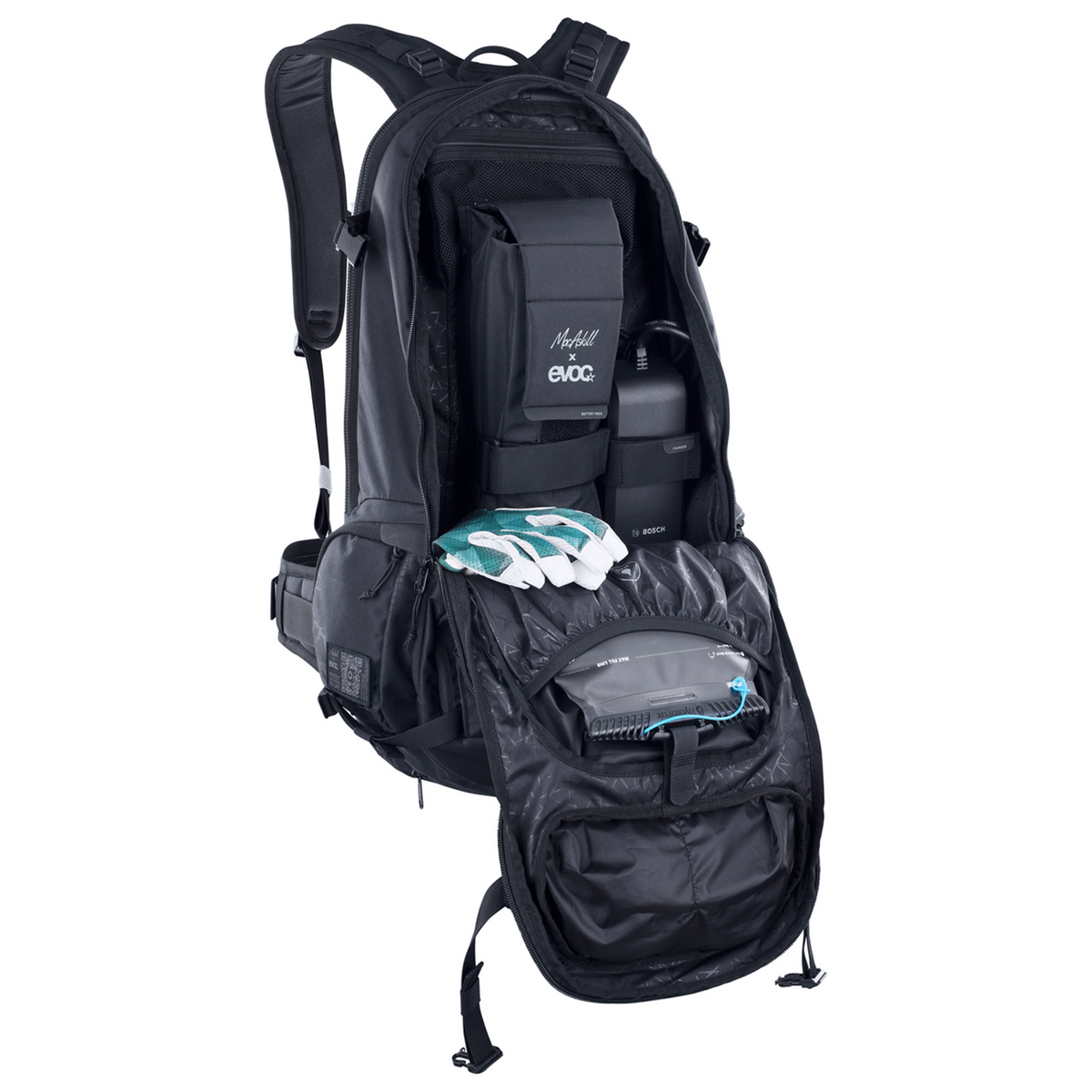 Evoc FR Trail E-Ride 20L MacAskill Protektoren-Rucksack in SCHWARZ