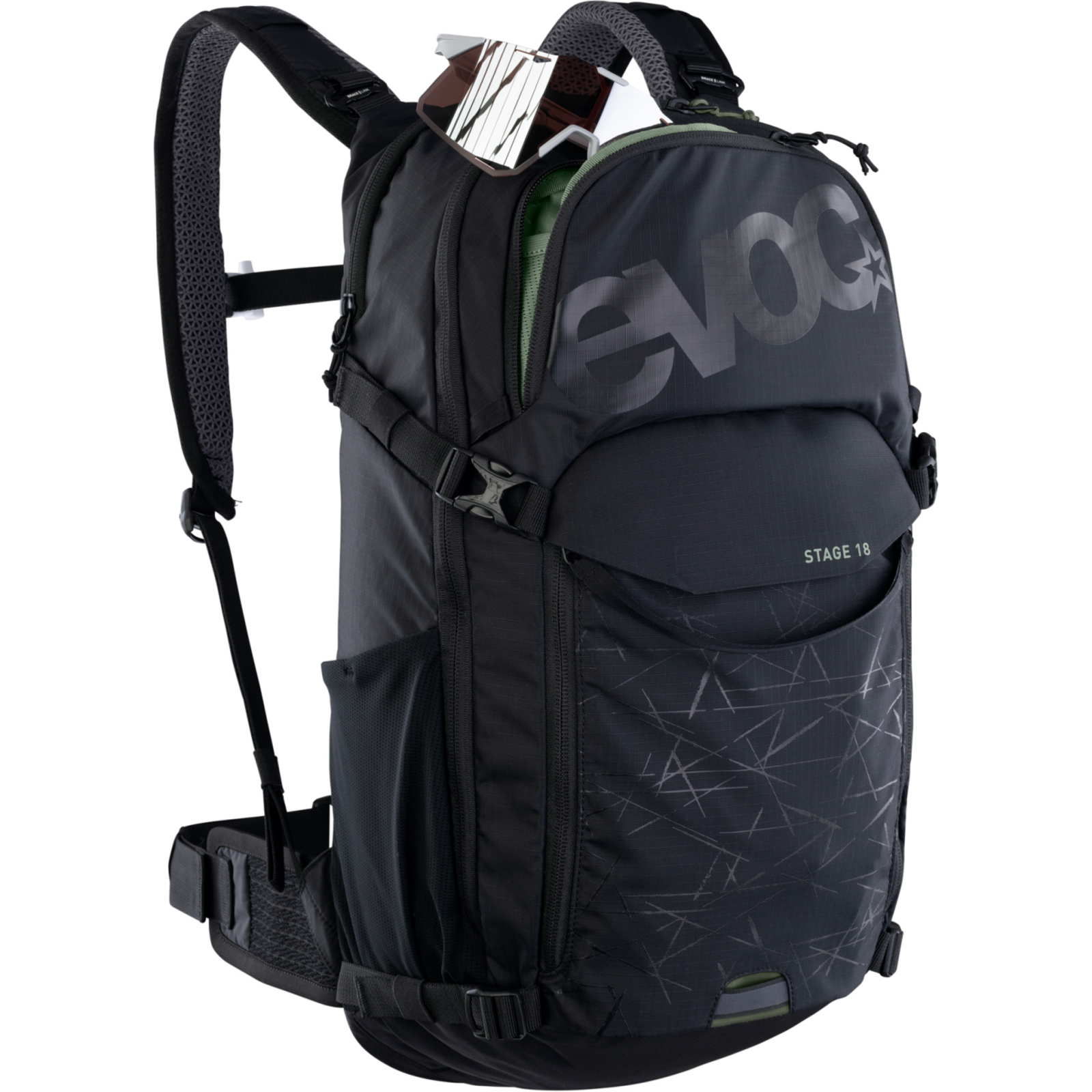 Evoc Stage 18L Fahrradrucksack in SCHWARZ