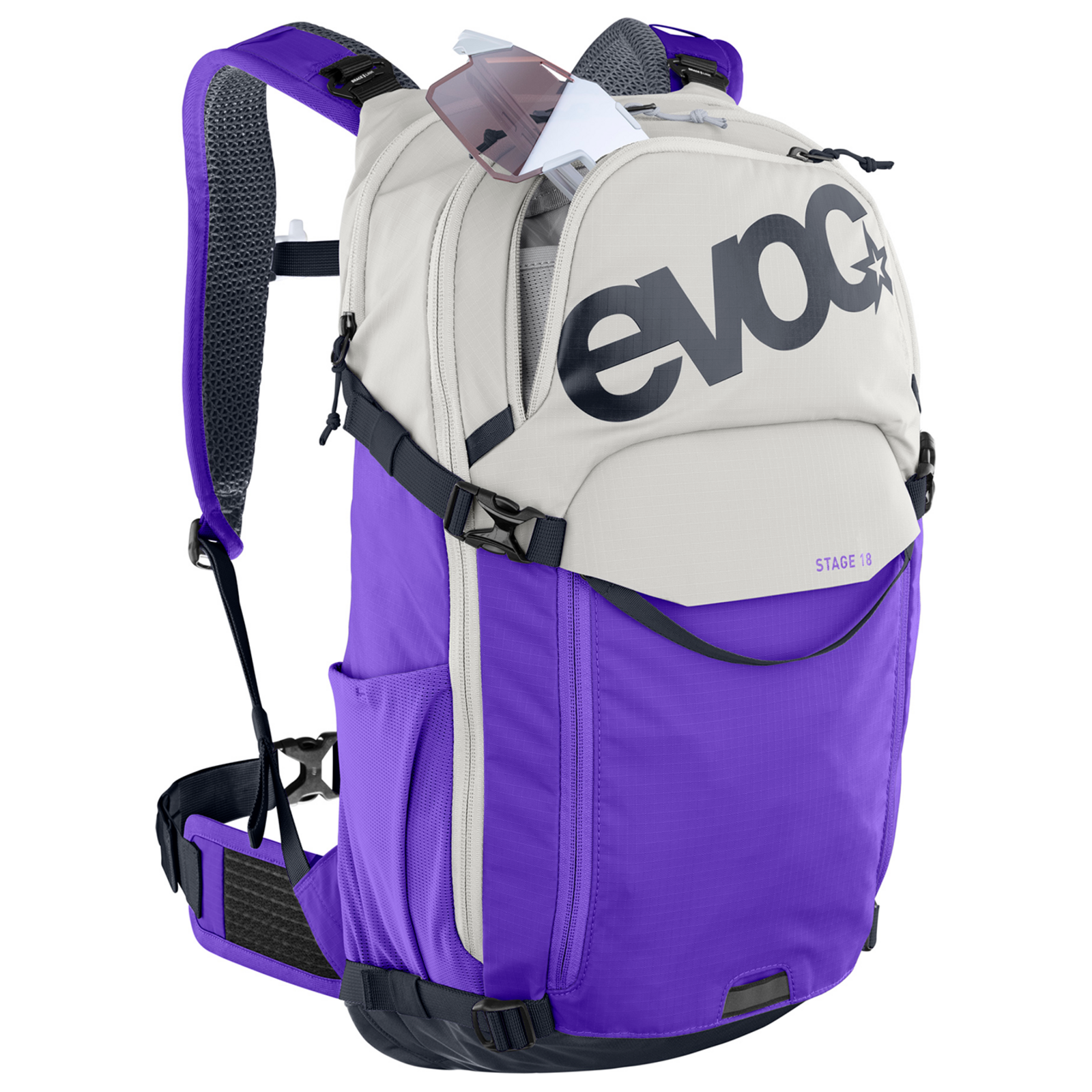 Evoc Stage 18L Fahrradrucksack in VIOLETT
