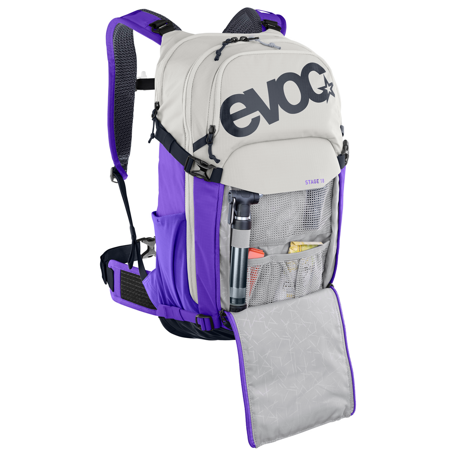 Evoc Stage 18L Fahrradrucksack in VIOLETT