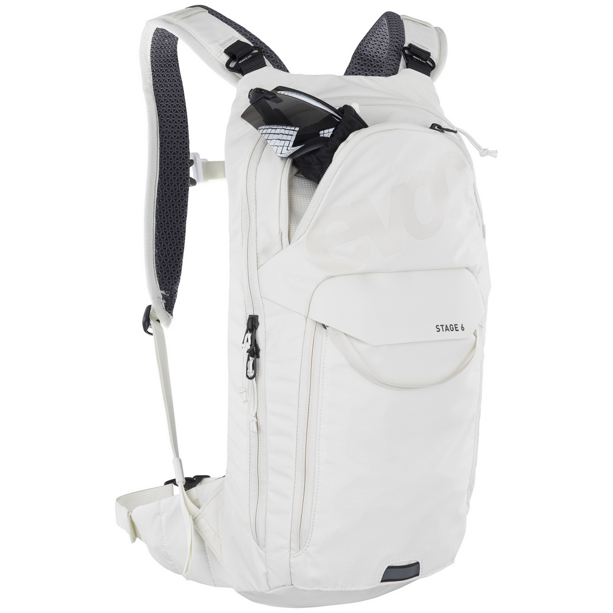 Evoc Stage 6L + 2L Bladder Fahrradrucksack in WEISS