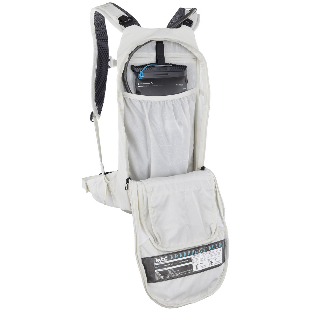 Evoc Stage 6L + 2L Bladder Fahrradrucksack in WEISS