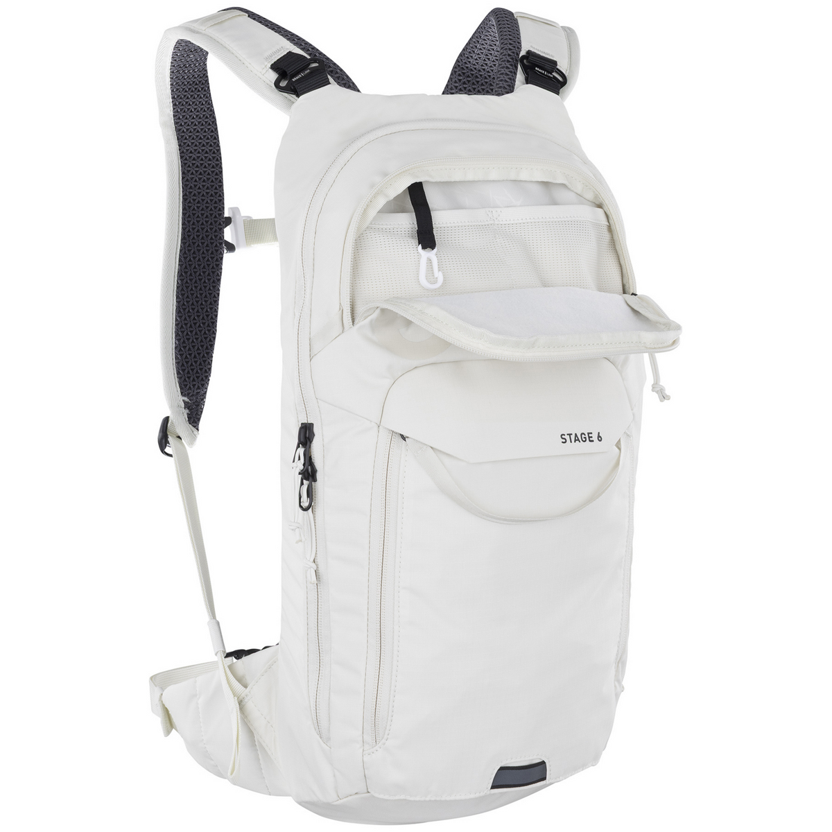 Evoc Stage 6L + 2L Bladder Fahrradrucksack in WEISS