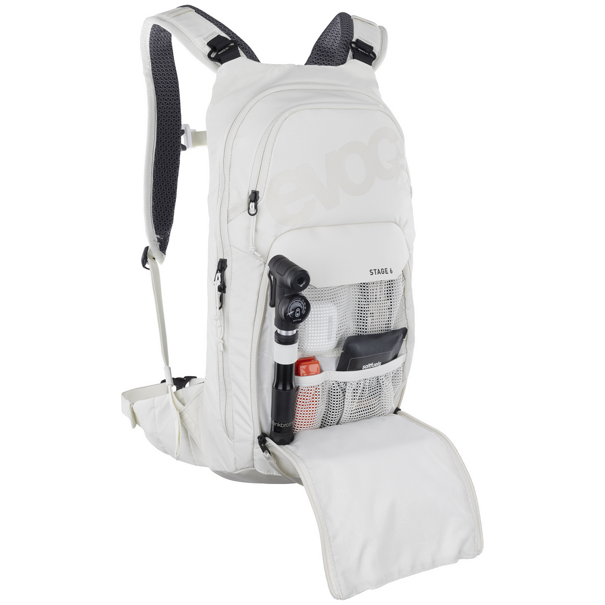 Evoc Stage 6L + 2L Bladder Fahrradrucksack in WEISS