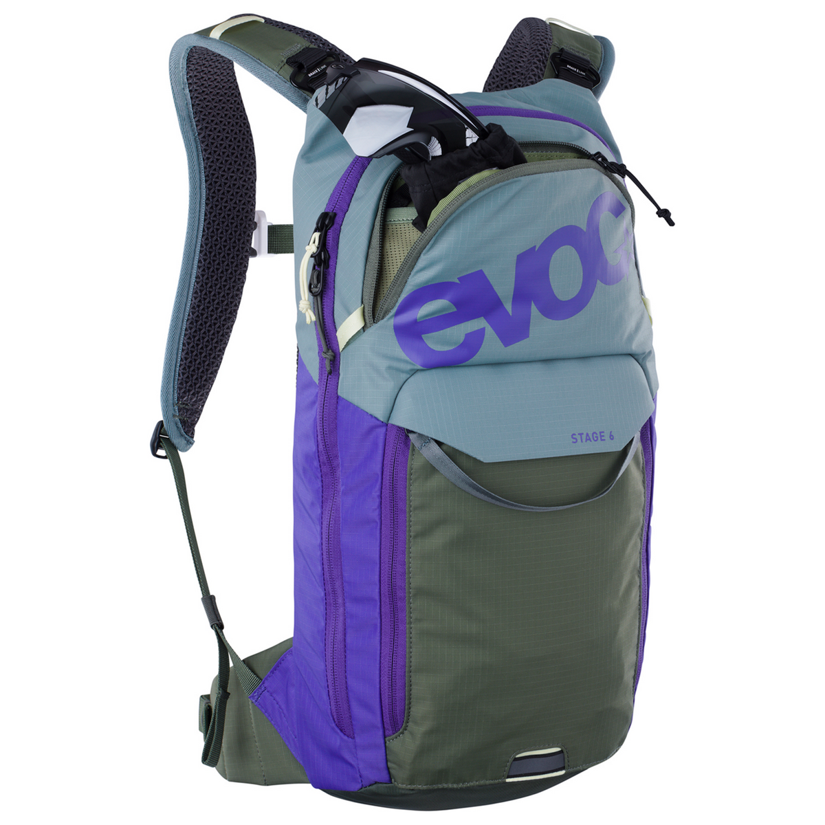 Evoc Stage 6L + 2L Bladder Fahrradrucksack in VIOLETT