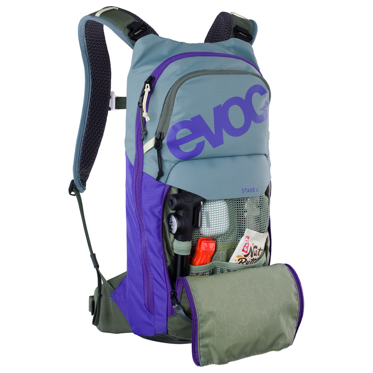 Evoc Stage 6L + 2L Bladder Fahrradrucksack in VIOLETT