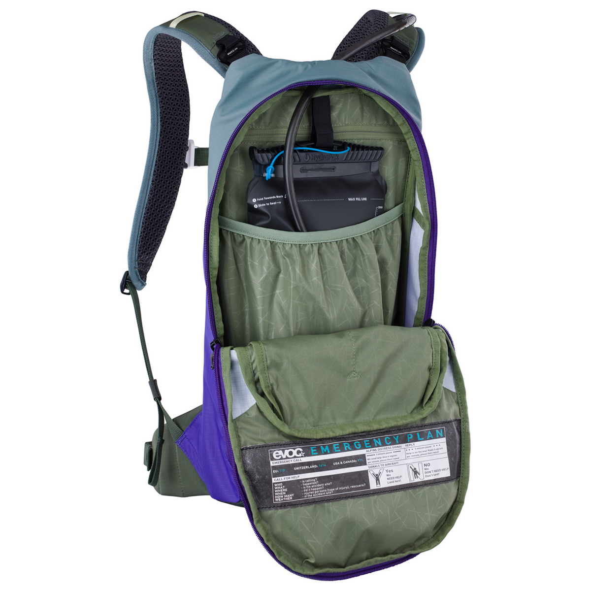 Evoc Stage 6L + 2L Bladder Fahrradrucksack in VIOLETT