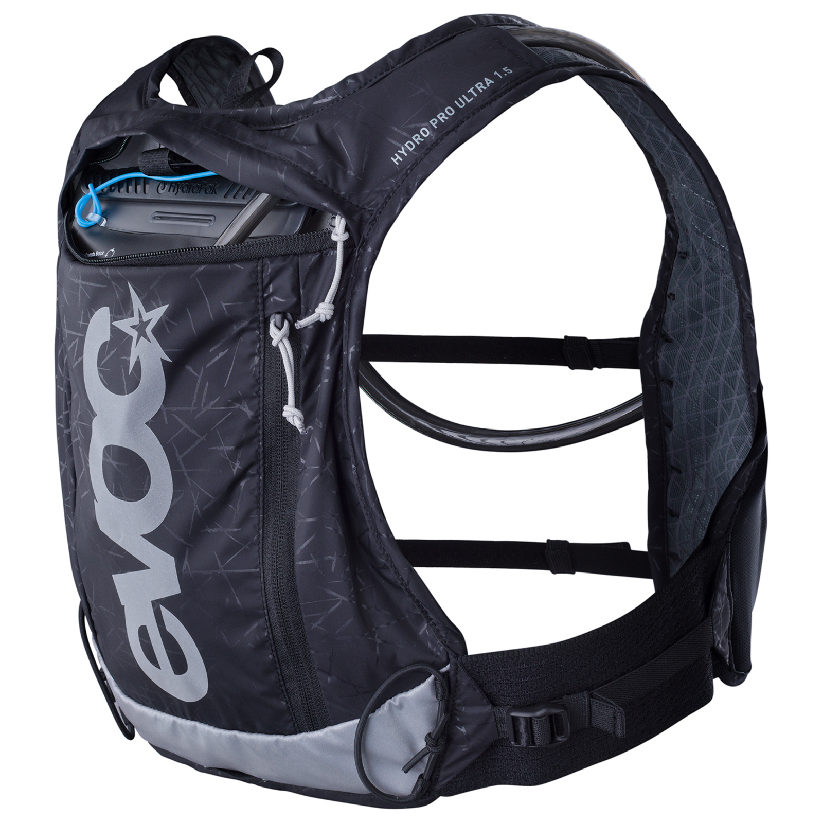 Evoc Hydro Pro Ultra 1.5 + 1.5 Bladder Trinkrucksack in SCHWARZ