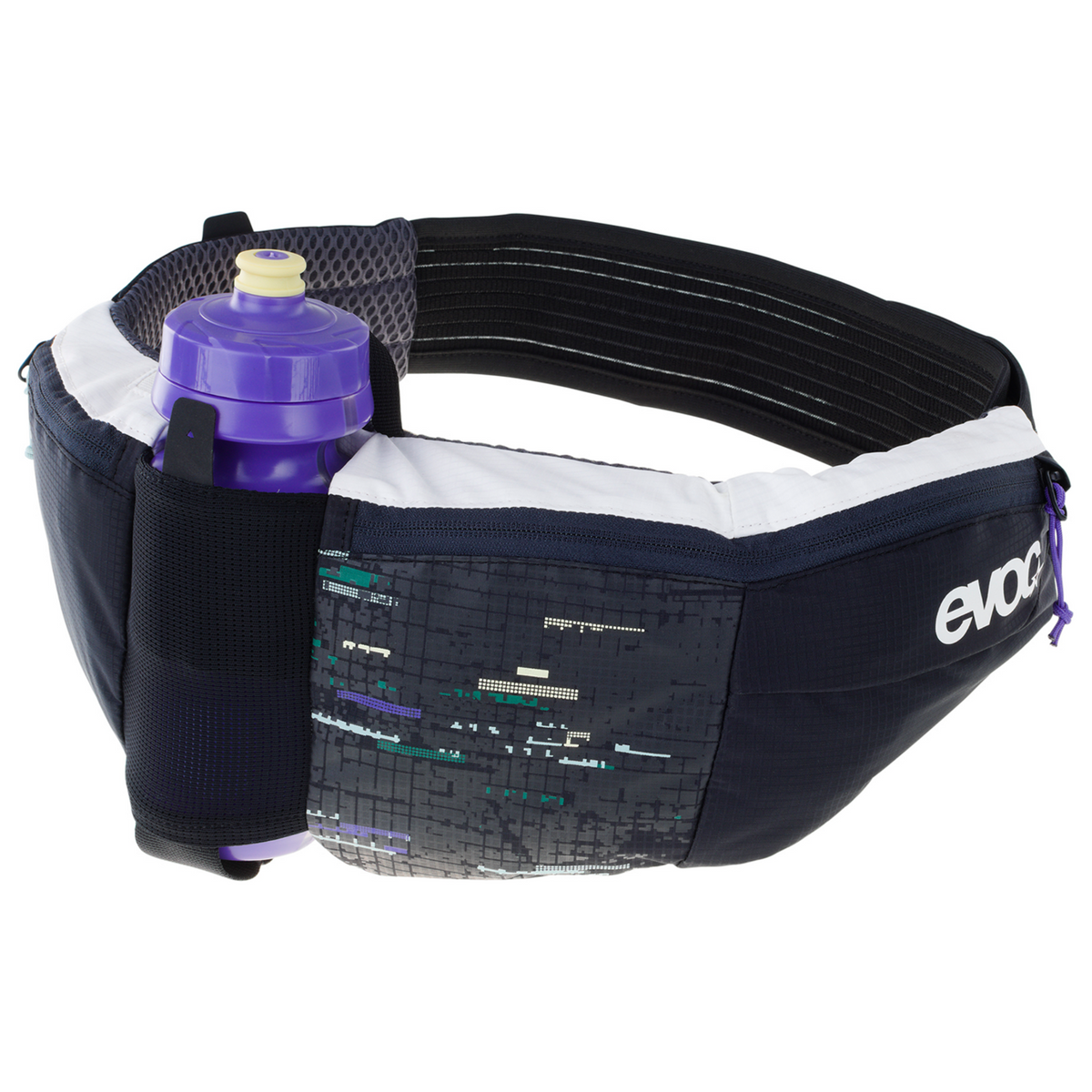 Evoc Hip Pouch Pro 1.5L + Drink Bottle 0.55L Hüfttasche in SCHWARZ