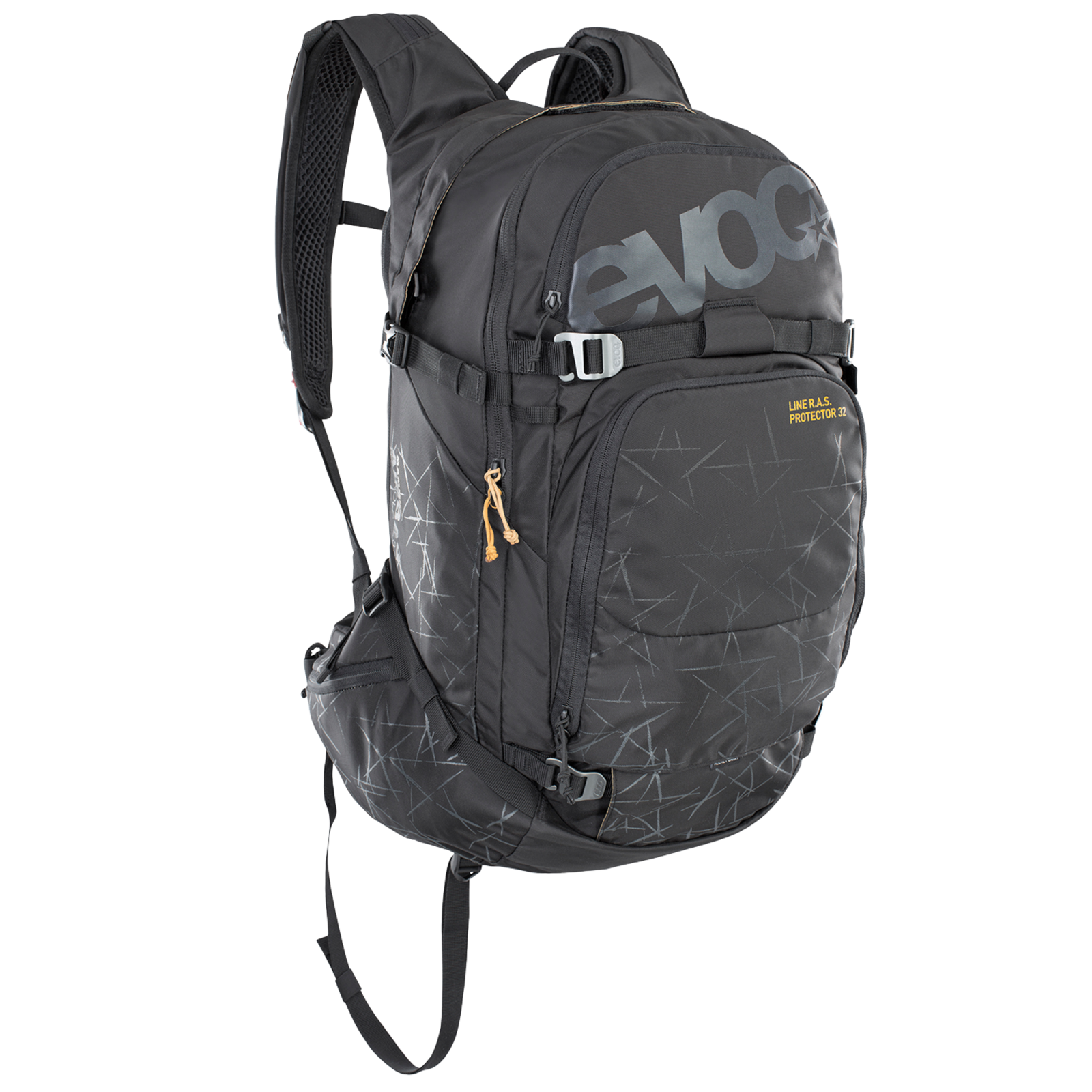 Evoc Line R.A.S. Protector 32L Airbag included Lawinenrucksack in SCHWARZ