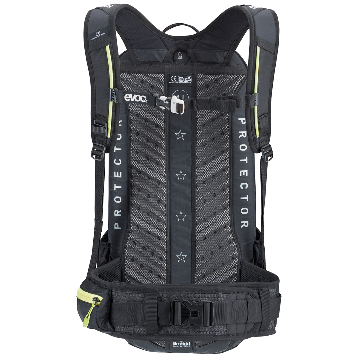 Evoc FR Enduro Blackline 16L Protektoren-Rucksack in SCHWARZ