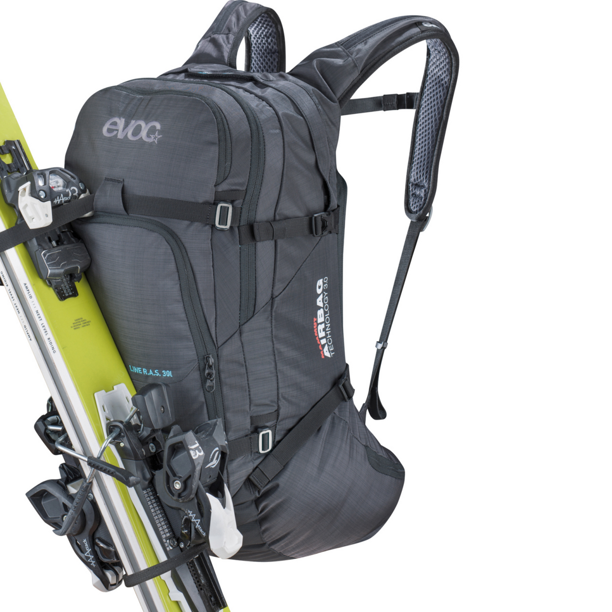 Evoc Line R.A.S. 30l Airbag included Lawinenrucksack in GRAU