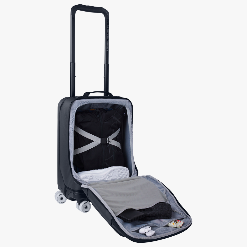 Evoc 4-Wheel Trolley 40L in SCHWARZ