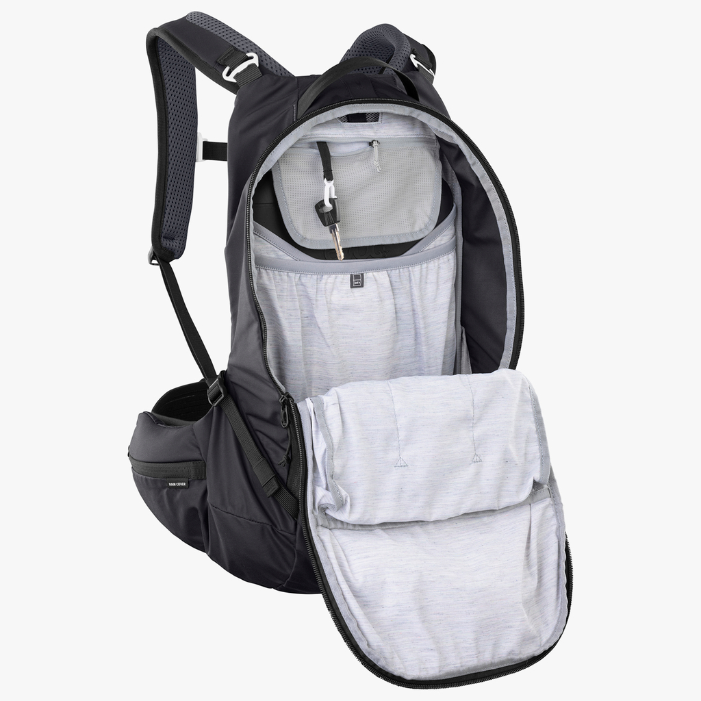 Evoc Trail Pro 16L Blackline Protektoren-Rucksack in SCHWARZ