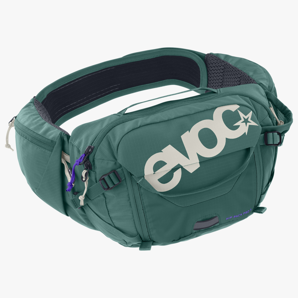 Evoc Hip Pack Pro 3L + 1,5L Bladder Hüfttasche in GRÜN