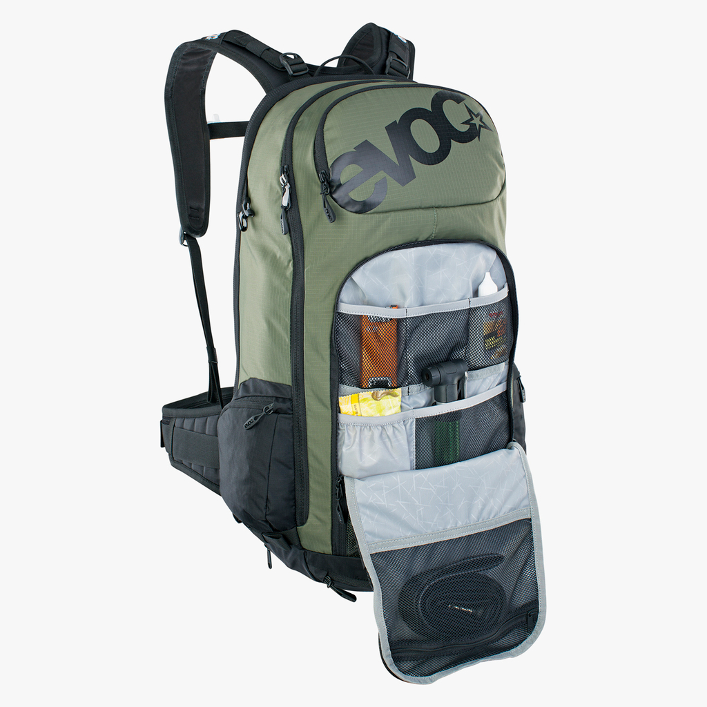 Evoc FR Tour E-Ride 30L Protektoren-Rucksack in GRÜN