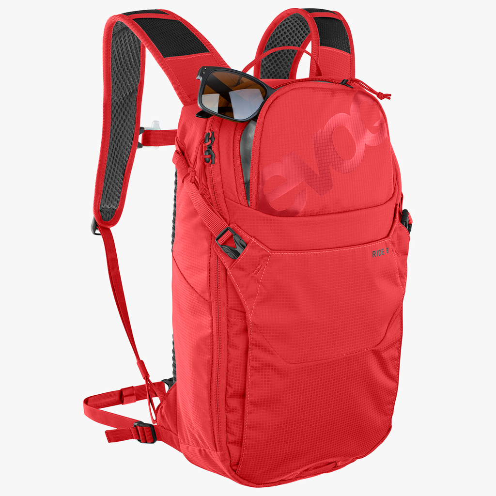 Evoc Ride 8L Fahrradrucksack in ROT