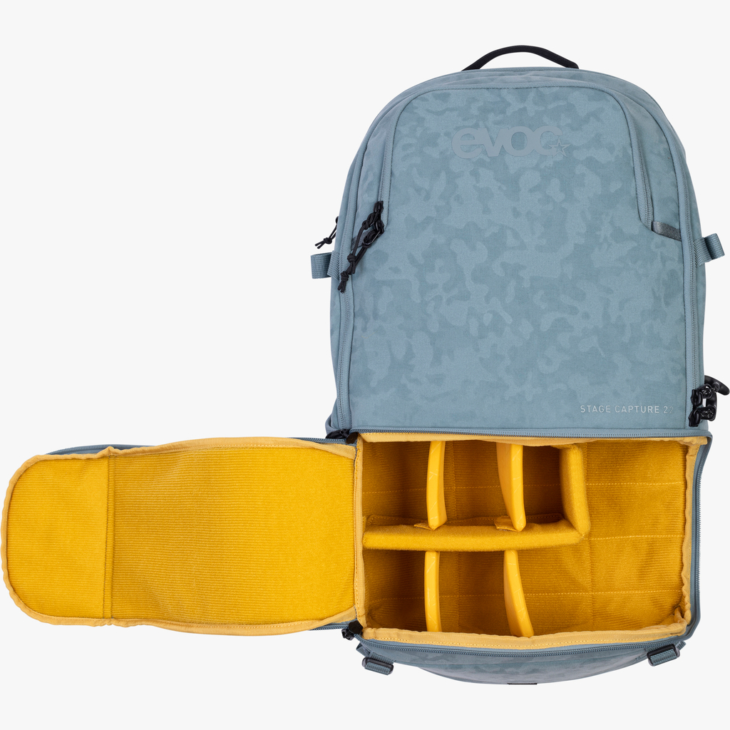 Evoc Stage Capture 22L Fotorucksack in GRAU
