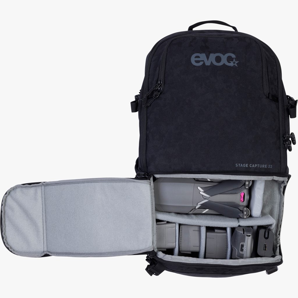 Evoc Stage Capture 22L Fotorucksack in SCHWARZ