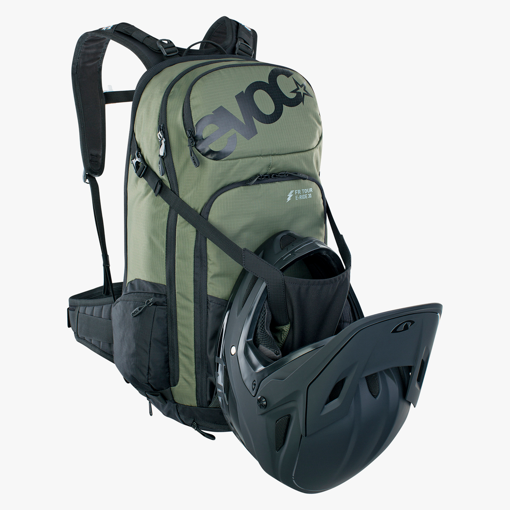 Evoc FR Tour E-Ride 30L Protektoren-Rucksack in GRÜN