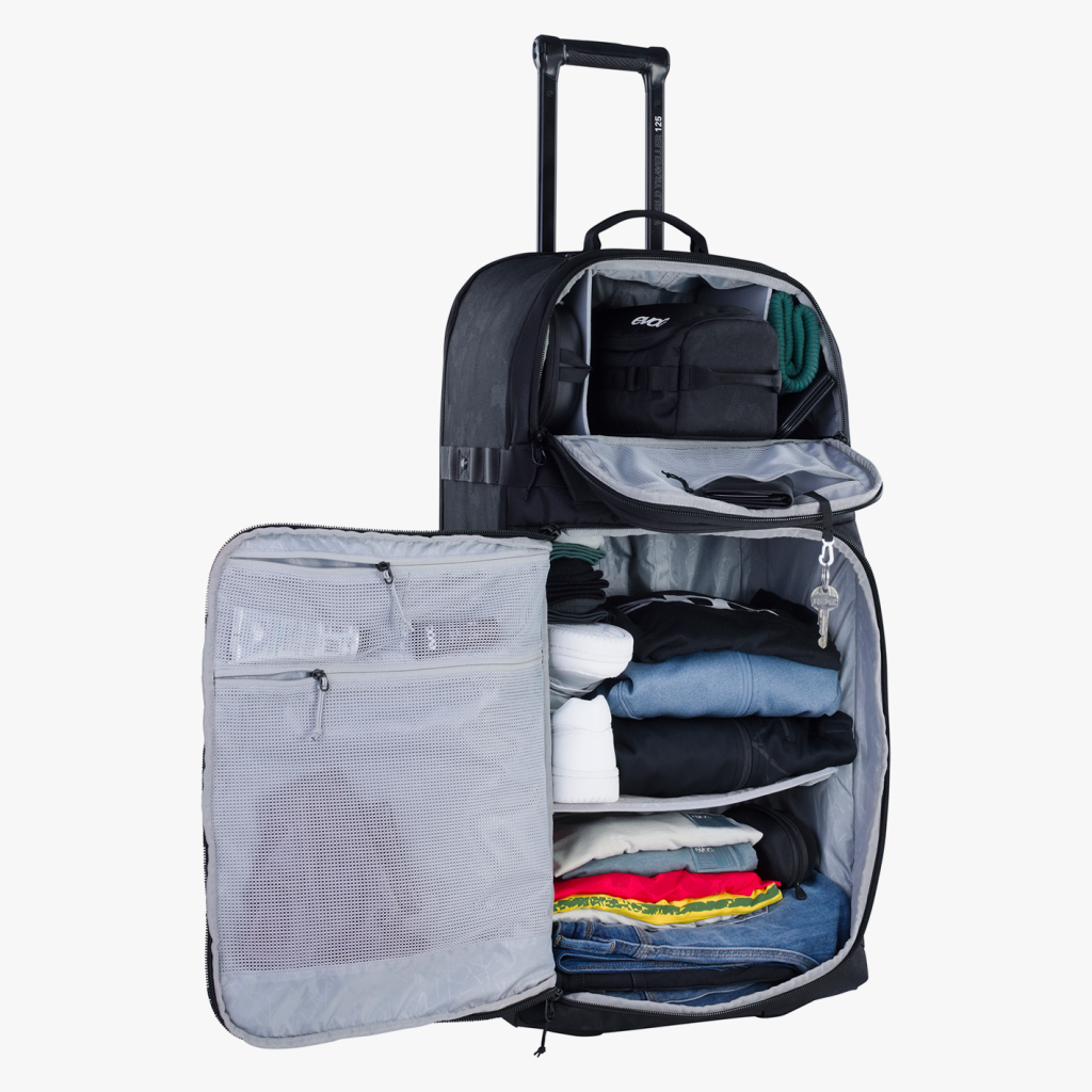 Evoc World Traveller 125L Rollkoffer in SCHWARZ
