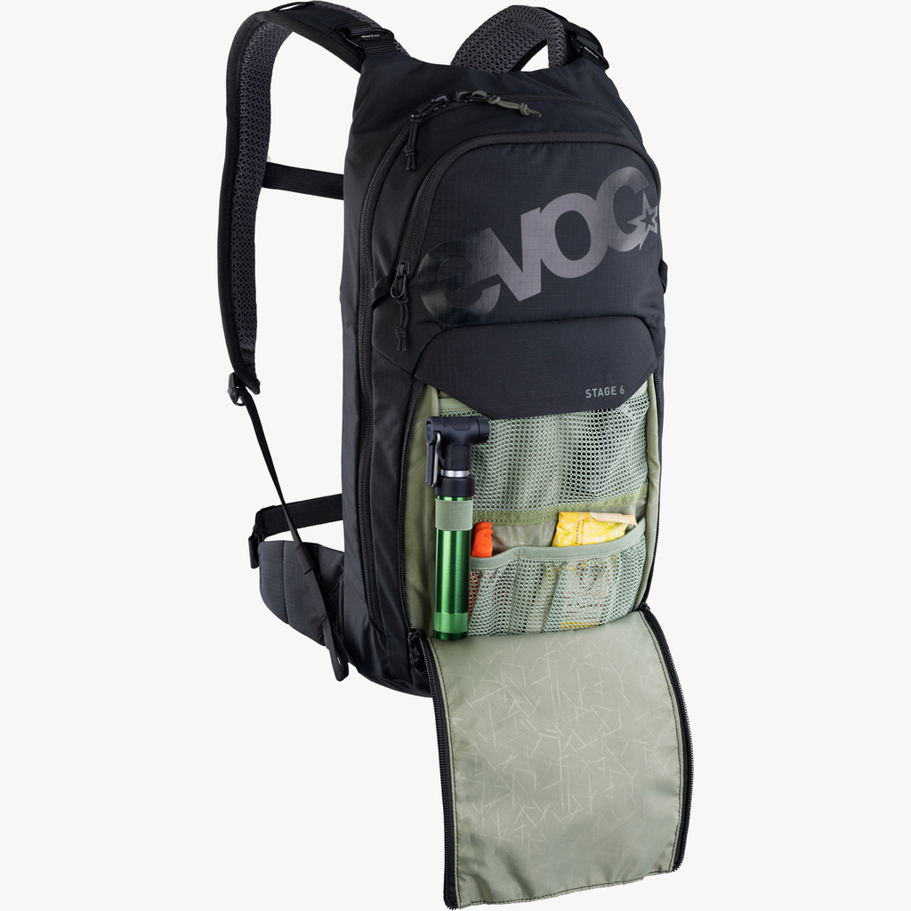 Evoc Stage 6L + 2L Bladder Fahrradrucksack in SCHWARZ