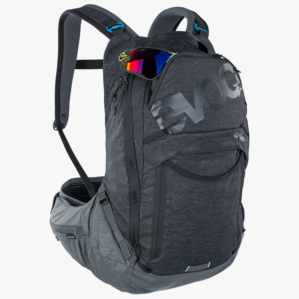 Evoc Trail Pro 16L Protektoren-Rucksack in SCHWARZ