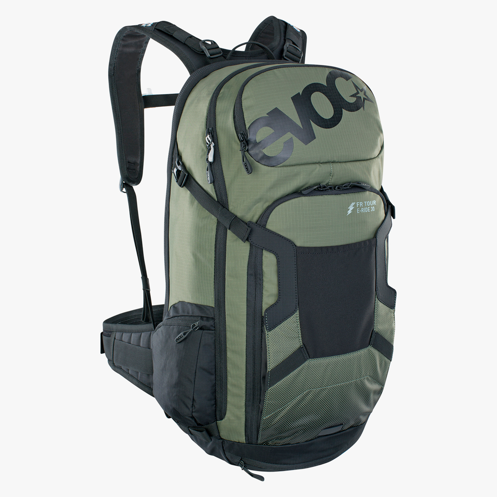 Evoc FR Tour E-Ride 30L Protektoren-Rucksack in GRÜN