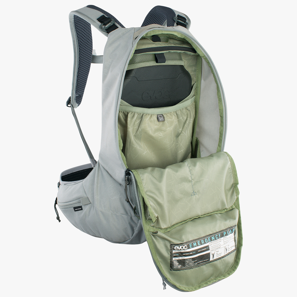 Evoc Trail Pro SF 12L Protektoren-Rucksack in GRAU