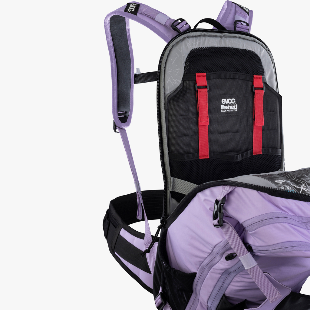 Evoc FR Trail E-Ride 20L Protektoren-Rucksack in VIOLETT