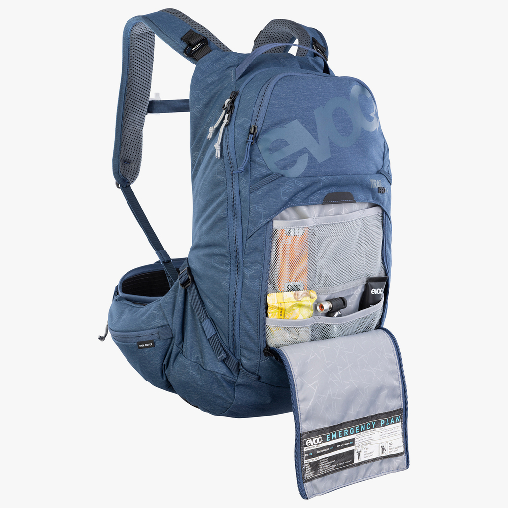 Evoc Trail Pro 16L Protektoren-Rucksack in BLAU